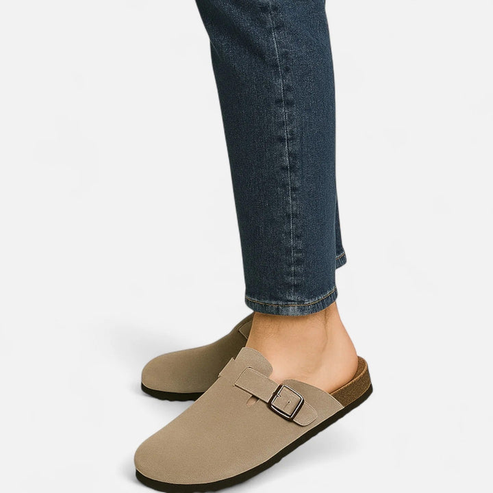 The Aristocrat Old Money Suede Clogs