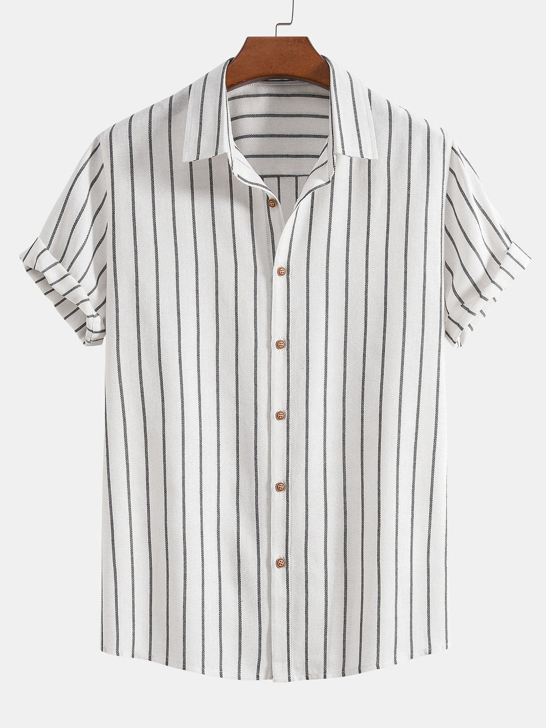 Striped Shirt & Relaxed Trousers Set