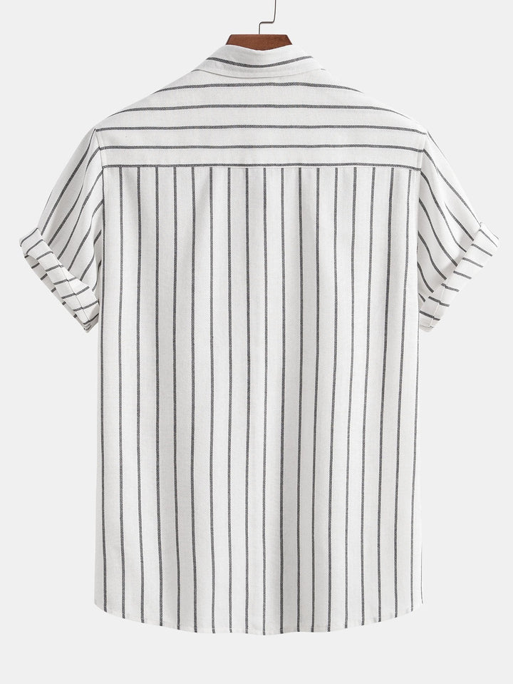 Striped Shirt & Relaxed Trousers Set
