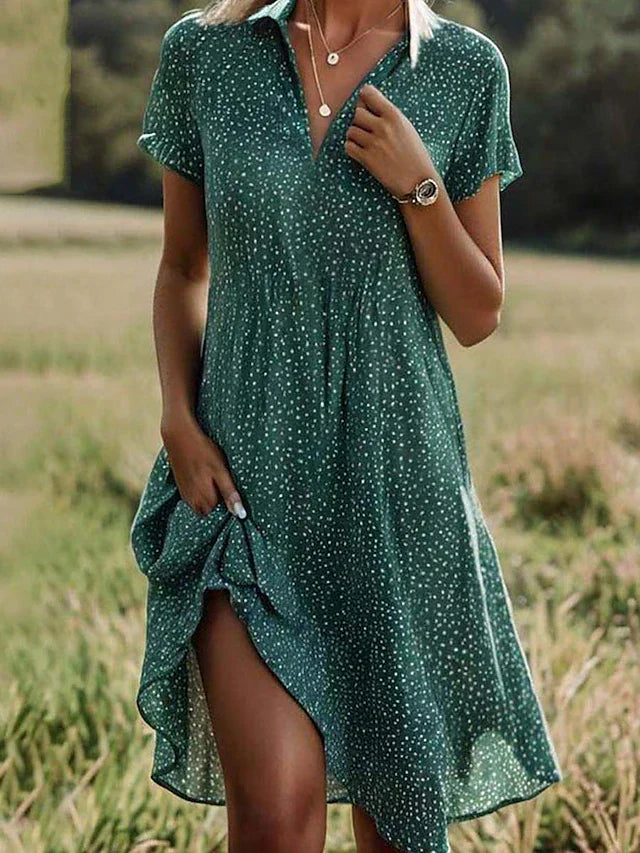 Diana - Short Sleeve Midi Dress