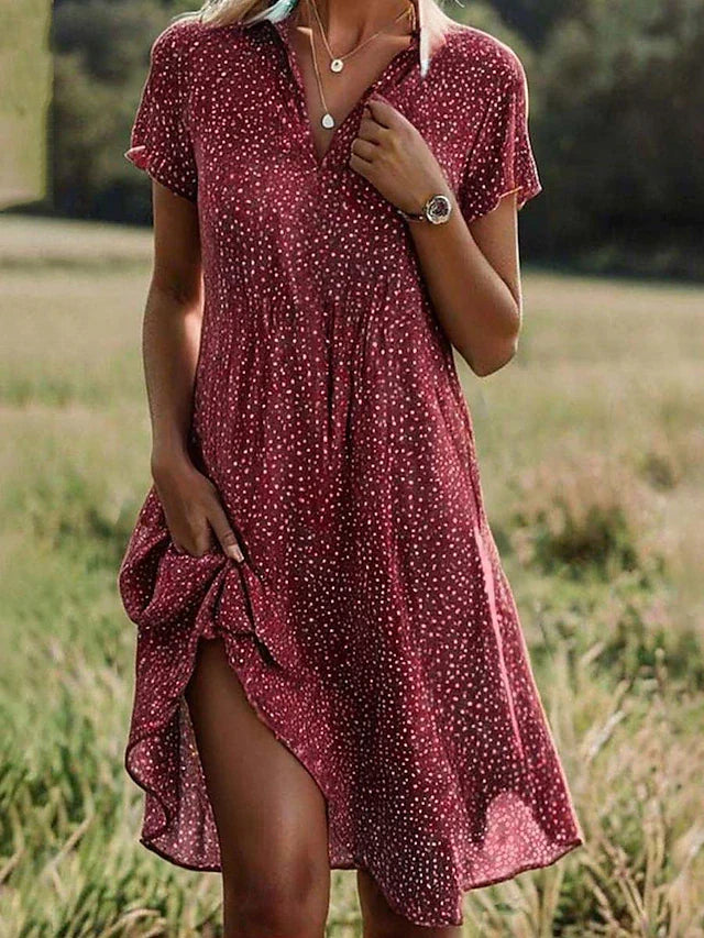 Diana - Short Sleeve Midi Dress