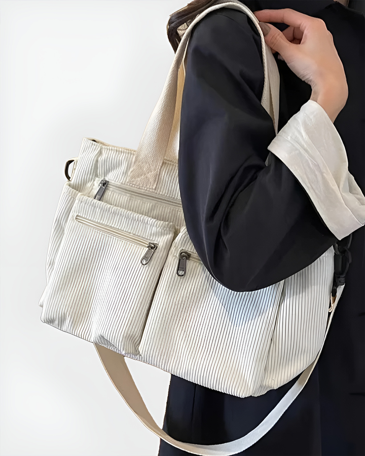isabella™ Corduroy Utility Tote Bag