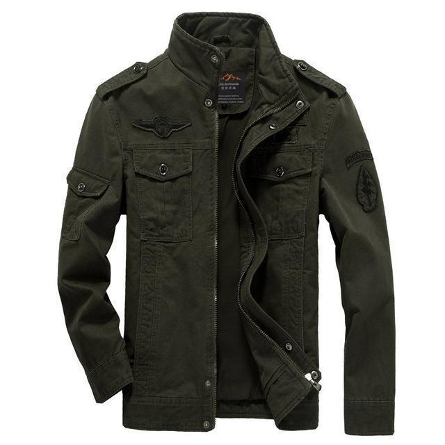 Men's coat with side pockets