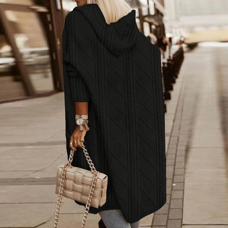 Isabella | Extended Length Hooded Cardigan