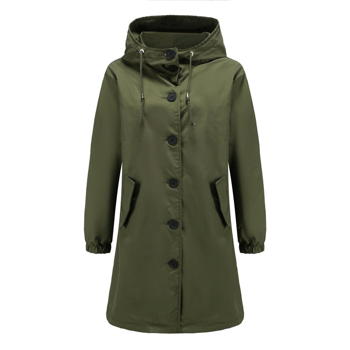 Women's Waterproof Rain Jacket - Hooded Lightweight Windbreaker - Outdoor Casual Wear