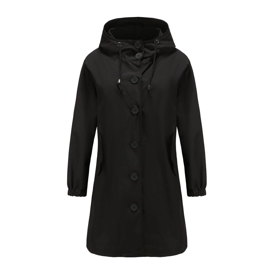 Women's Waterproof Rain Jacket - Hooded Lightweight Windbreaker - Outdoor Casual Wear
