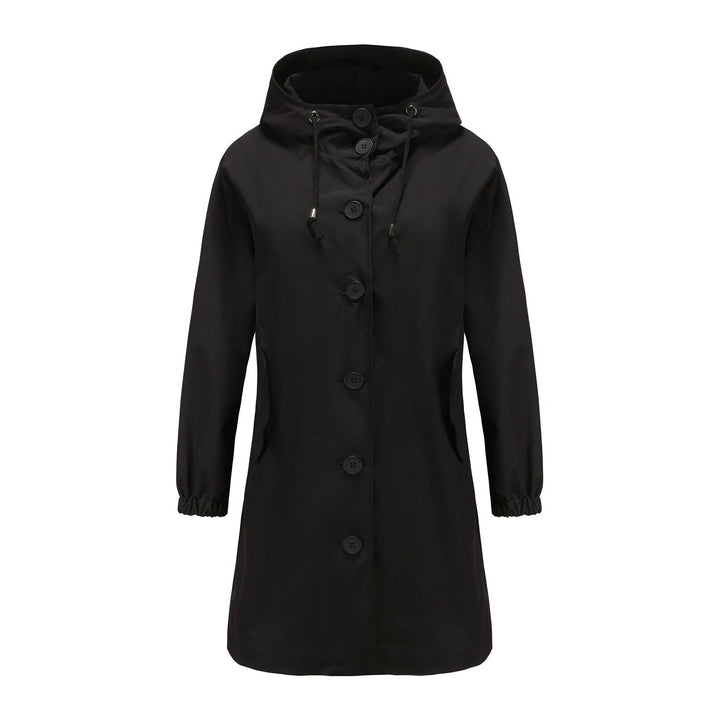 Women's Waterproof Rain Jacket - Hooded Lightweight Windbreaker - Outdoor Casual Wear