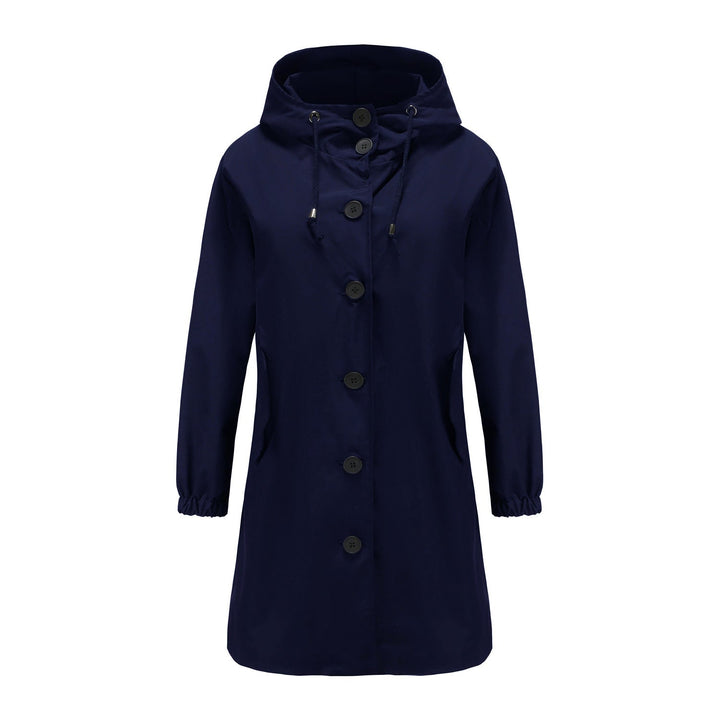 Women's Waterproof Rain Jacket - Hooded Lightweight Windbreaker - Outdoor Casual Wear