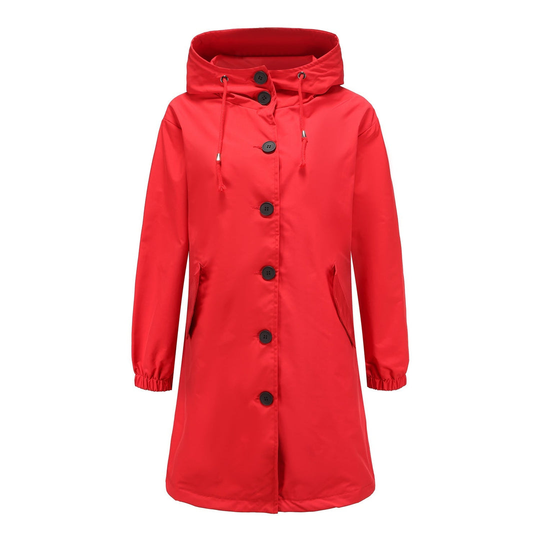 Women's Waterproof Rain Jacket - Hooded Lightweight Windbreaker - Outdoor Casual Wear