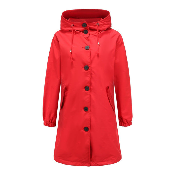 Women's Waterproof Rain Jacket - Hooded Lightweight Windbreaker - Outdoor Casual Wear